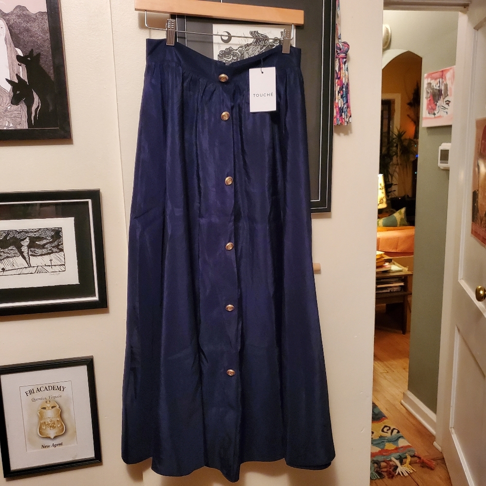 Gorgeous New With Tags Blue Skirt From Turkey. Stunning.